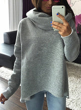 Load image into Gallery viewer, Womens Asymmetrical Sweatshirt - Long Sleeved 2021 cowl neck