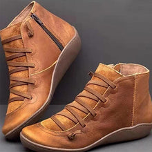 Load image into Gallery viewer, Womns Zippered Casual Shoes - Perma Laces / Round Toes