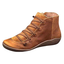 Load image into Gallery viewer, Womns Zippered Casual Shoes - Perma Laces / Round Toes