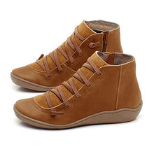 Load image into Gallery viewer, Womns Zippered Casual Shoes - Perma Laces / Round Toes