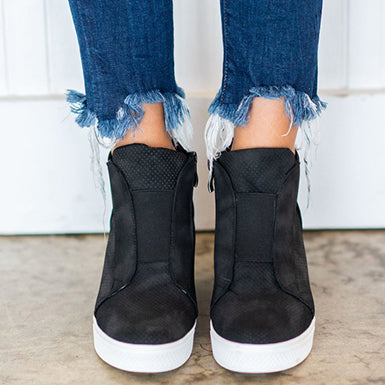 High Top Wedge Shoe