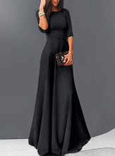 Load image into Gallery viewer, Maxi Dress - Three Quarter Length Sleeves