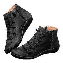 Load image into Gallery viewer, Womns Zippered Casual Shoes - Perma Laces / Round Toes